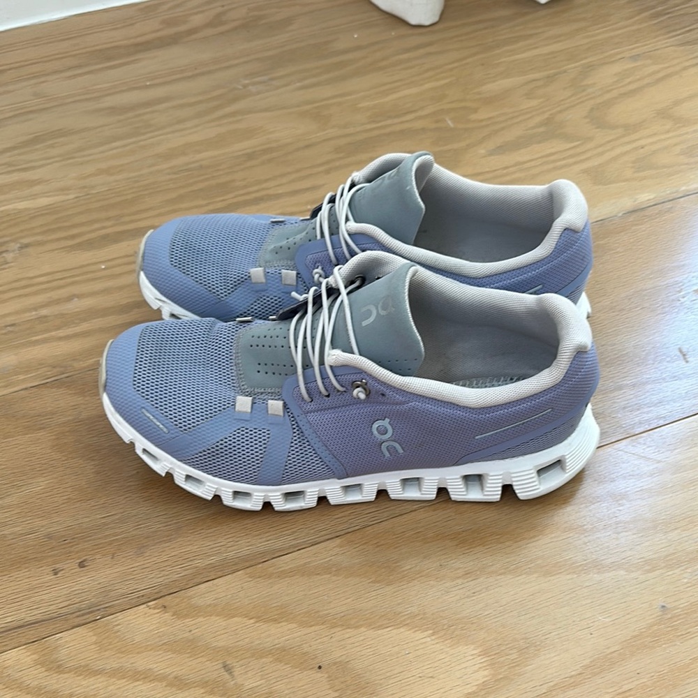 On Running Cloud Sneakers in Blue and White